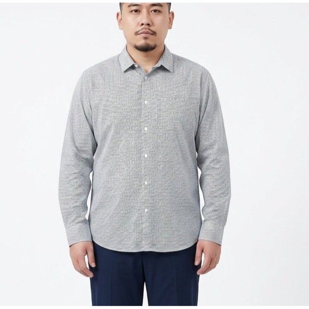 JACK & JONES Men’s Shirt Polka Dots Size XL Long Sleeve